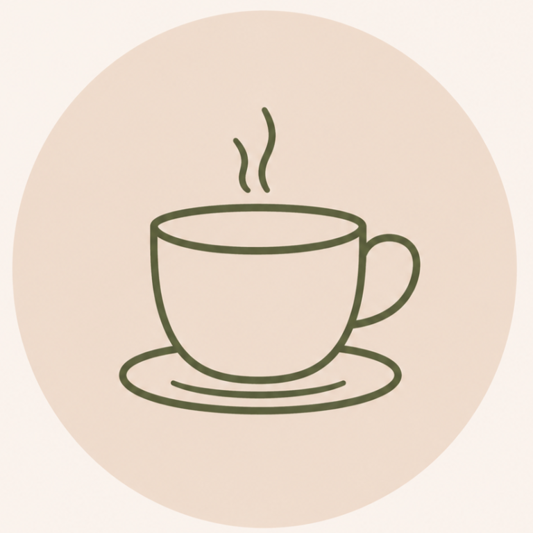 cozy tea aesthetic icon